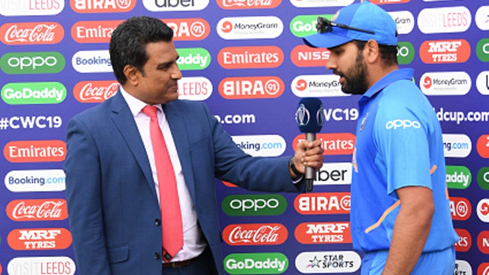 'Average 10.9. With his current fitness levels...': Sanjay Manjrekar on Rohit Sharma's sudden Test retirement ahead of England tour ICC Commentator Sanjay Manjrekar interviews Rohit Sharma of India during the Group Stage match of the ICC Cricket World Cup 2019 between Sri Lanka and India at Headingley on July 06, 2019 in Leeds, England.