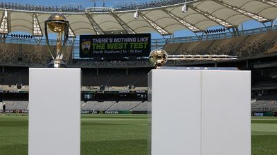 India expresses their intention to bid for 2027 WTC Final: Report  The One Day International World Cup and World Test Championship mace is displayed during an Australian nets session at Optus Stadium on December 13, 2023 in Perth, Australia.