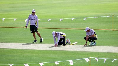 BCCI to announce India's Test squad with new captain for England series on this date India's Shubman Gill (C) inspects the pitch with team coach Gautam Gambhir (L) and a team official