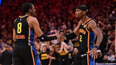 2025 NBA Playoffs Schedule: Today’s Games, TV Channels, Bracket & Key Dates for Second Round Jalen Williams #8 and Shai Gilgeous-Alexander #2 of the Oklahoma City Thunder in the frame