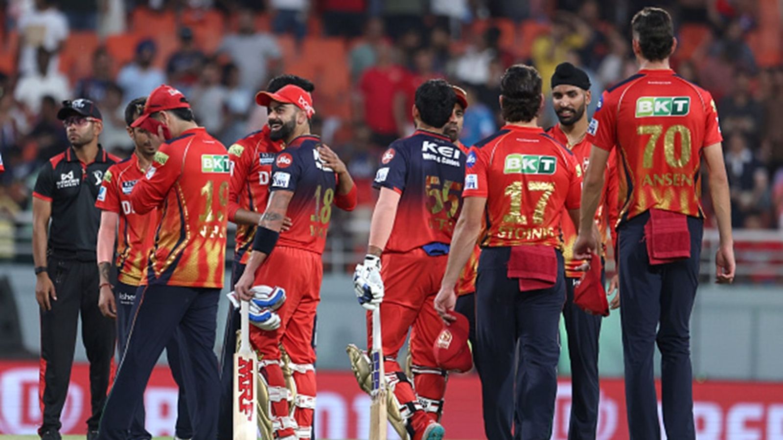 BCCI asks all franchises to assemble players and report by this date as they accelerate resumption of IPL 2025 following ceasefire on IND-PAK border Virat Kohli of Royal Challengers Bengaluru and Jitesh Sharma of Royal Challengers Bengaluru celebrate their team's win over Punjab Kings during the 2025 IPL match at Mullanpur, on April 20, 2025, in Mohali, India.