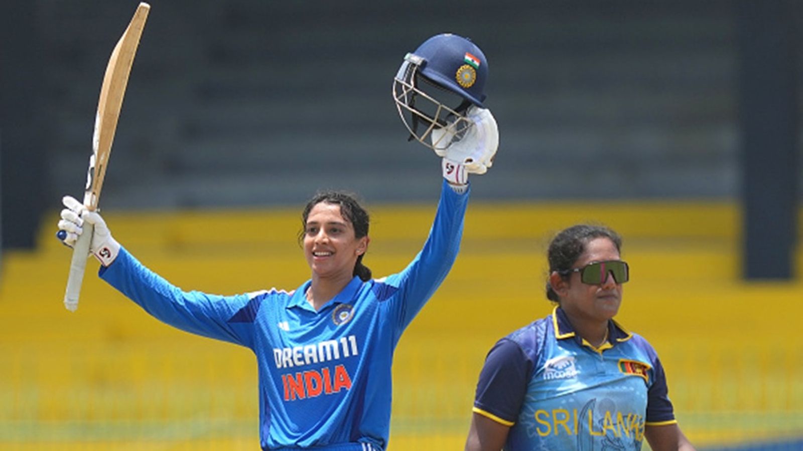 Smriti Mandhana's 11th ODI century in tri-series final helps India register highest score on Sri Lankan soil, break record in just 4 days Smriti Mandhana's 11th ODI century in tri-series final helps India register highest score on Sri Lankan soil, break record in just 4 days