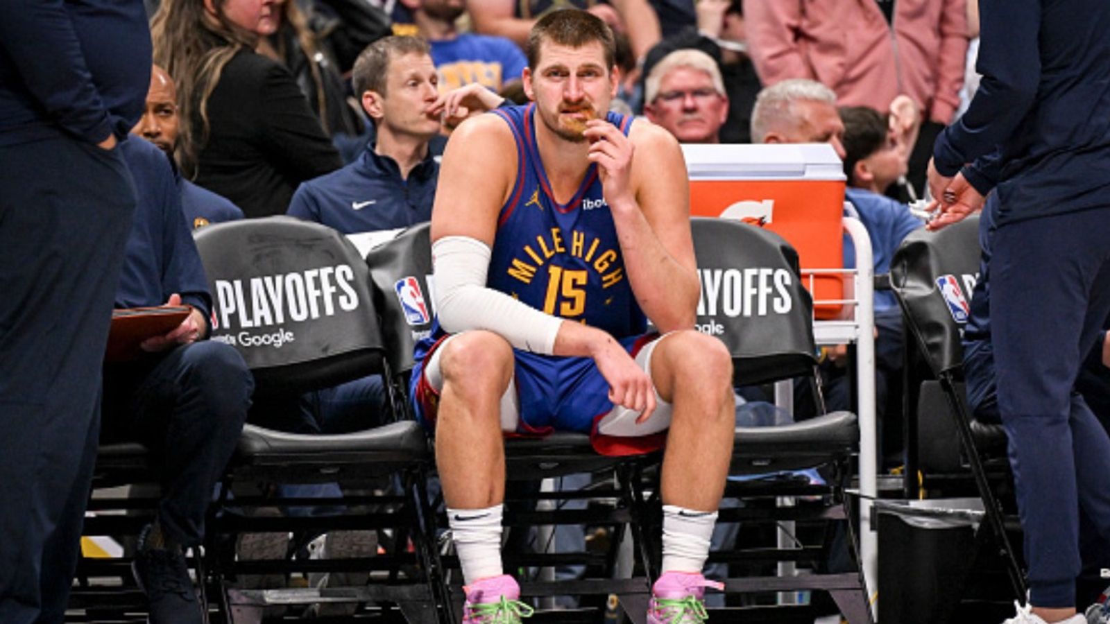 Denver Nuggets Injury Report: What is the availability status of Nikola Jokic, will star player start in Game 4 against Oklahoma City Thunder? Nikola Jokic in the frame