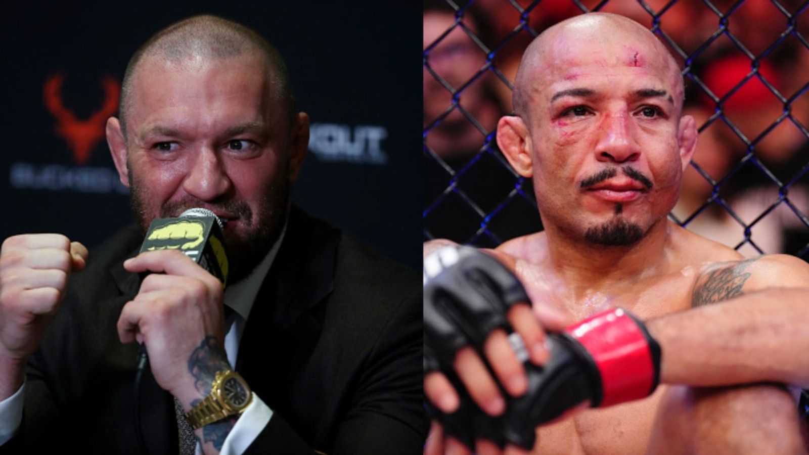 Conor McGregor shares his response to MMA icon Jose Aldo's UFC retirement Conor McGregor and Jose Aldo in the frame (via Getty)