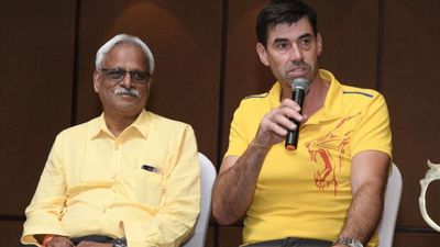 Two CSK's overseas players won't return for last leg of IPL 2025, CEO Kasi Viswanath confirms names CSK CEO Kasi Viswanathan (L) and head coach Stephen Fleming in frame