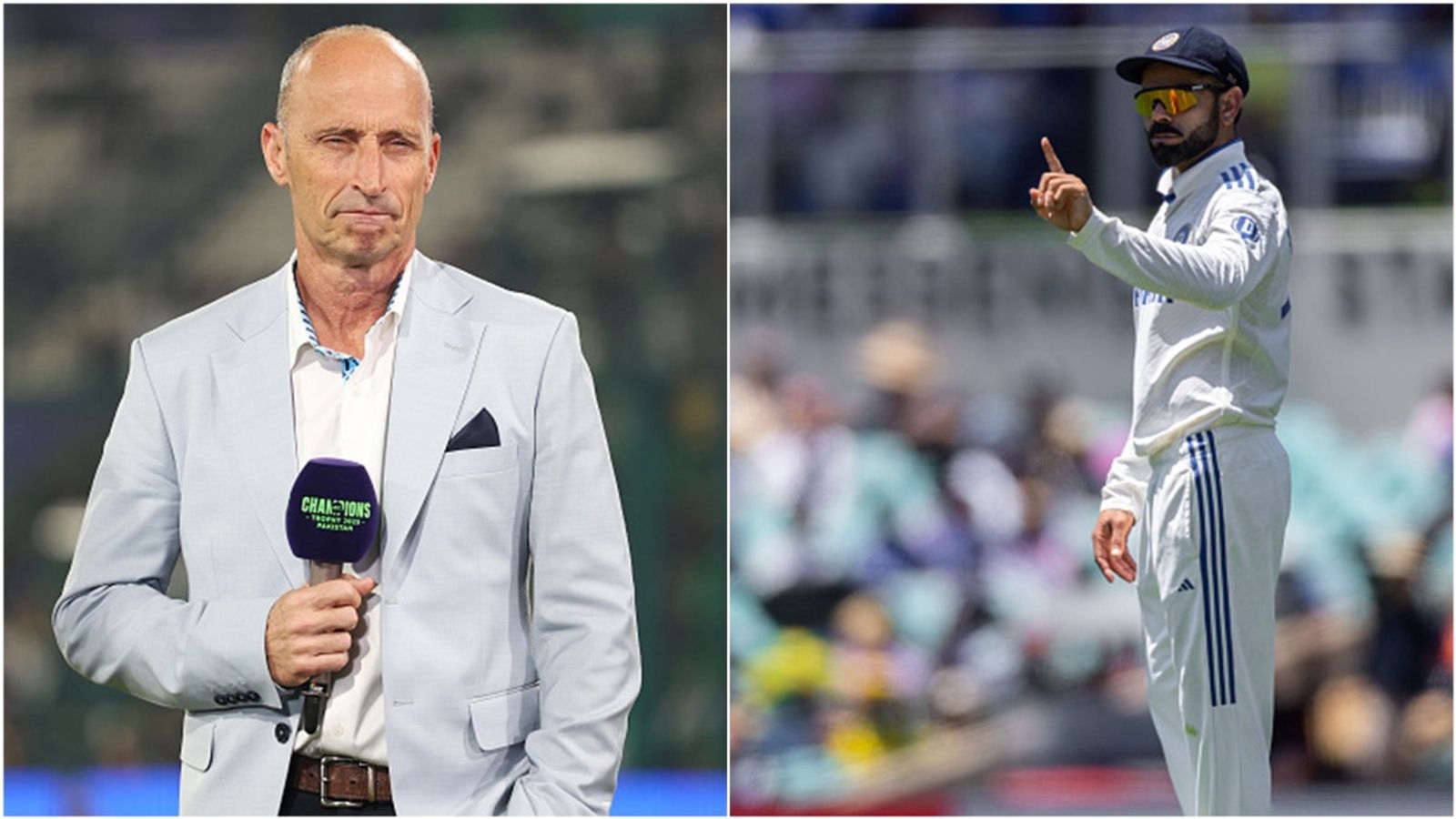 'He doesn't want to be a normal cricketer, just doing a little bit...': Nasser Hussain on Virat Kohli retiring from Tests weeks ahead of England tour Former England captain-turned-commentator Nasser Hussain; Former India Test skipper Virat Kohli.