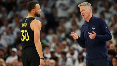 Warriors' Head Coach Steve Kerr Delivers Brutally Honest Take on Stephen Curry's Injury After Golden State's Playoff Exit Stephen Curry and Steve Kerr in the frame.