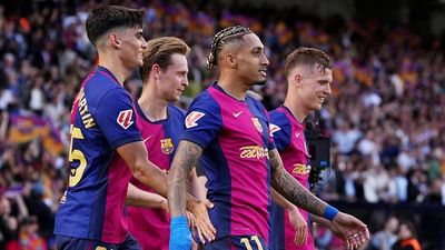 Barcelona vs Espanyol Live Streaming: How to watch the La Liga game in India, USA, UK, Spain, Saudi Arabia, and Australia? Raphinha of FC Barcelona celebrates