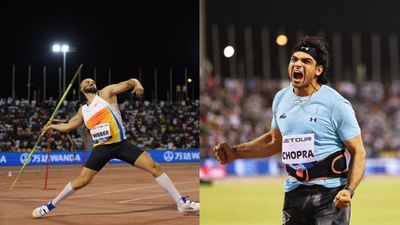 Doha Diamond League: Neeraj Chopra finishes 2nd despite creating history, Julian Weber steals title with mammoth 91.03m throw Javelin superstars Julian Weber (L) and Neeraj Chopra in frame