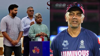 'I'm not sure you've dreamt about having a stand...': Rahul Dravid's heartfelt video for Rohit Sharma as a stand after him unveiled at Wankhede, WATCH VIDEO Rohit Sharma and Rahul Dravid