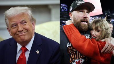 Travis Kelce fumingly reacts to Donald Trump's 'I hate Taylor Swift,’ she’s no longer ‘HOT' remark Donald Trump, Travis Kelce and Taylor Swift in the frame