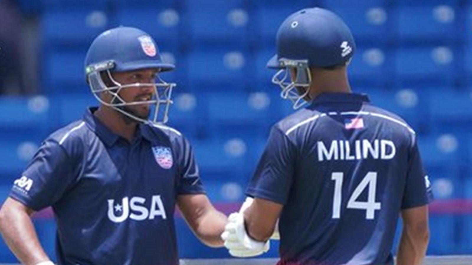 Former India all-rounder smashes 32 runs in an over enroute 60-ball ODI ton, Gujarat-born batter scores unbeaten 152 as USA beat Canada by 169 runs Smit Patel, Milind Kumar during their partnership against Canada.