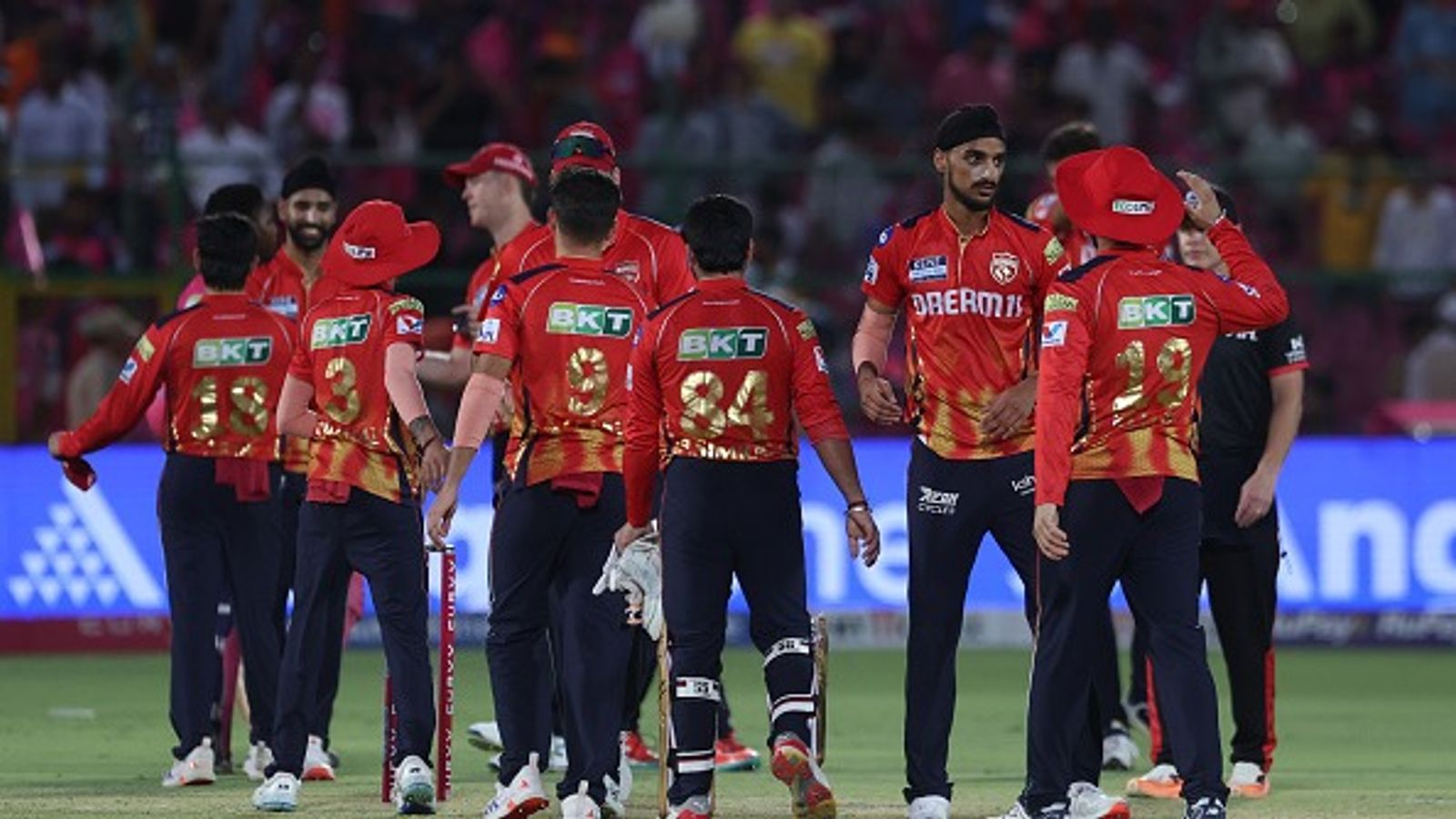 RR vs PBKS Highlights, IPL 2025: Troika of Wadhera, Shashank, Harpreet hands PBKS crucial win to close in on playoffs as RR choke again Punjab Kings team members celebrate their team's win over Rajasthan Royals during the 2025 IPL match