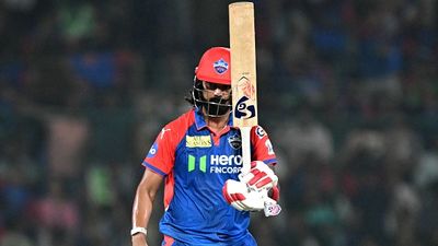 KL Rahul tonks his fifth IPL century in DC vs GT clash, breaks Virat Kohli's big record to become fastest Indian to notch this historic feat Delhi Capitals' KL Rahul in this frame