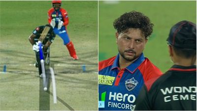 Kuldeep Yadav argues with umpire as umpire's call gives rampaging Sai Sudharsan a lifeline; watch video Kuldeep Yadav, Sai Sudharsan