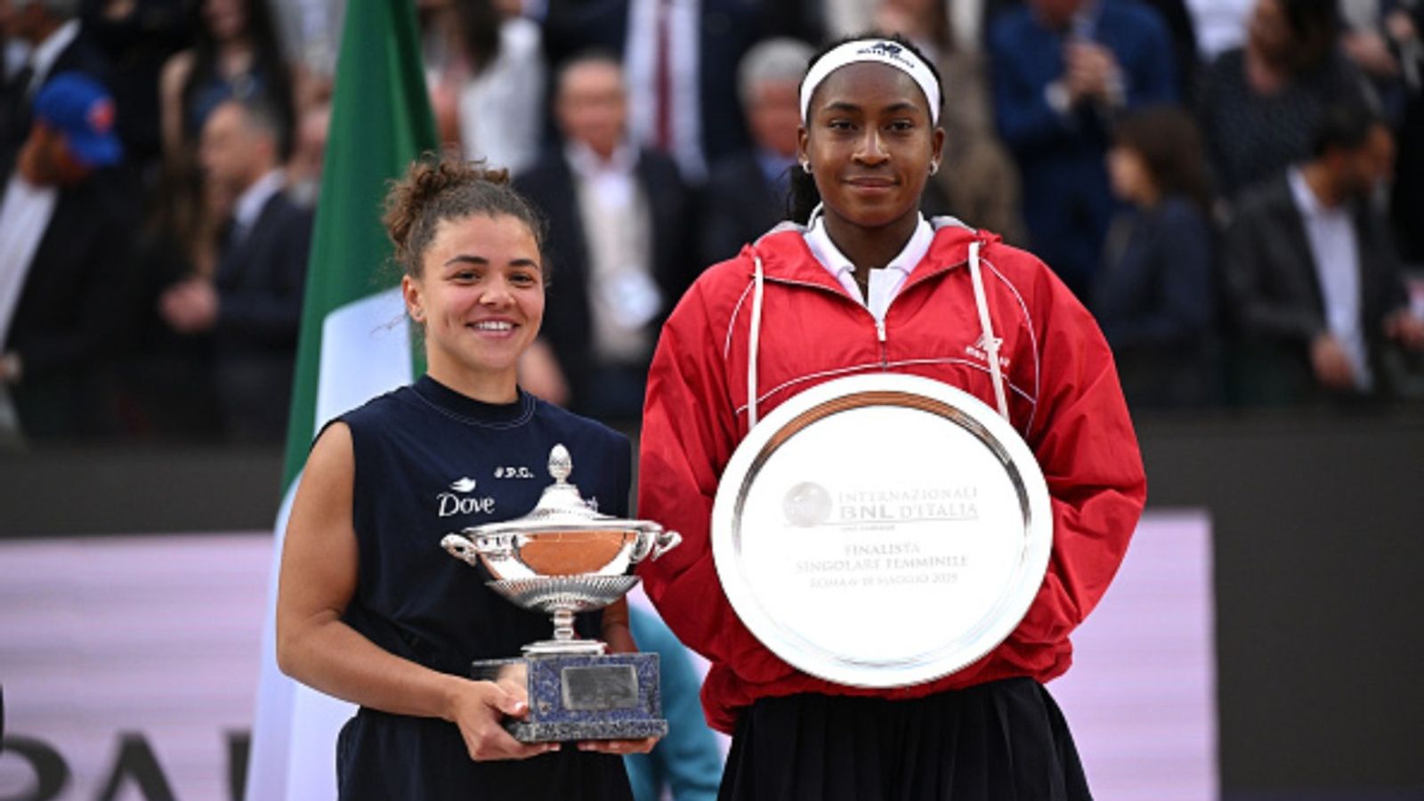 'Definitely playing a good level of tennis': Coco Gauff hails Jasmine Paolini after losing Italian Open final against her Jasmine Paolini and Coco Gauff in the frame
