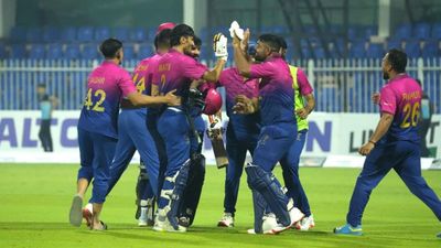 Waseem's 42-ball 82 helps UAE chase down 206, register first-ever T20I win over Bangladesh as Litton misses Mustafizur's services UAE players