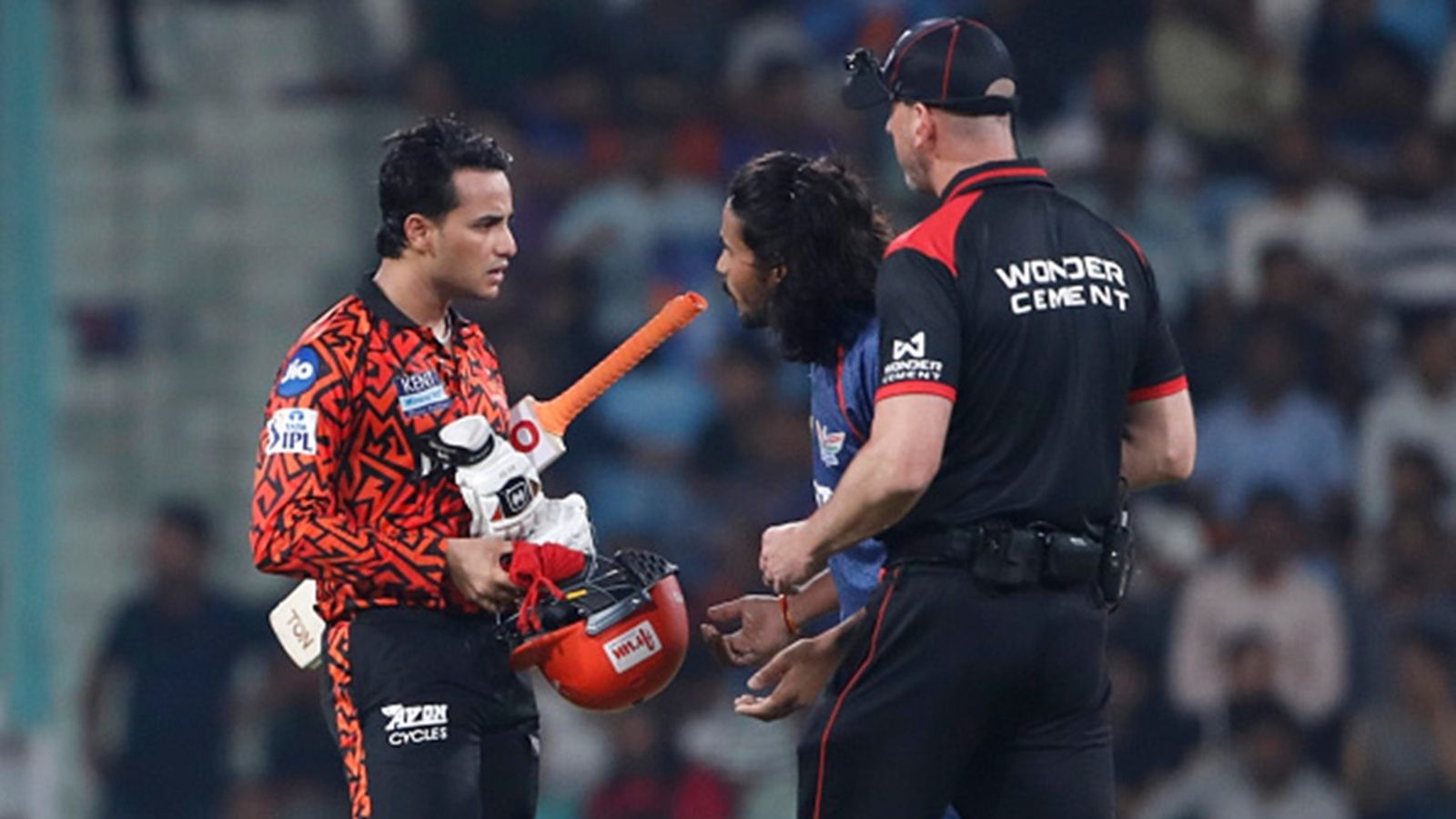 LSG's Digvesh Rathi faces one-match ban for his on-field altercation in SRH clash, Abhishek Sharma punished by BCCI too LSG's Digvesh Rathi faces one-match ban for his on-field altercation in SRH clash, Abhishek Sharma punished by BCCI too