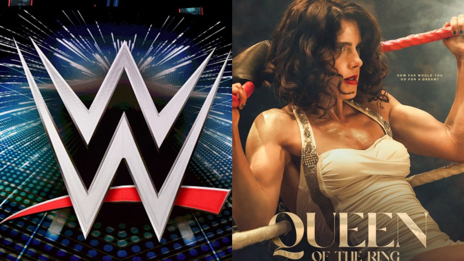 Queen of the Ring' throws shade at WWE with this allegation during RAW Broadcasts WWE Logo (R) and Queen of the ring poster (L)