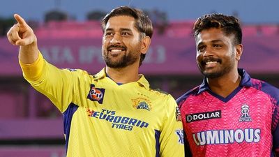 CSK vs RR, IPL 2025: 28-year-old star added as RR captain Sanju Samson opts to bowl against MS Dhoni's CSK, Check playing XIs MS Dhoni and Sanju Samson posing during toss