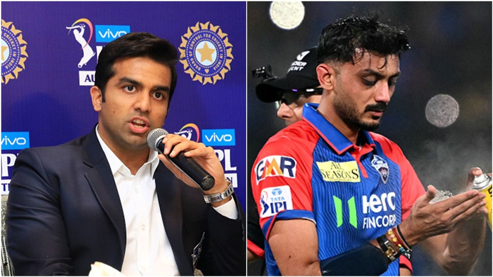 Delhi Capitals co-owner requests IPL 2025 to shift MI vs DC virtual quarter-final out of Wankhede Stadium amidst rain threat Delhi Capitals co-owner Parth Jindal speaks at a press meet; Captain Axar Patel during the clash against Gujarat Titans on May 18.