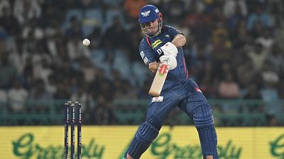 Mitchell Marsh wreaks havoc with maiden IPL century in GT vs LSG clash, becomes first overseas player to bag this feat in current season LSG's star batter Mitchell Marsh in this frame