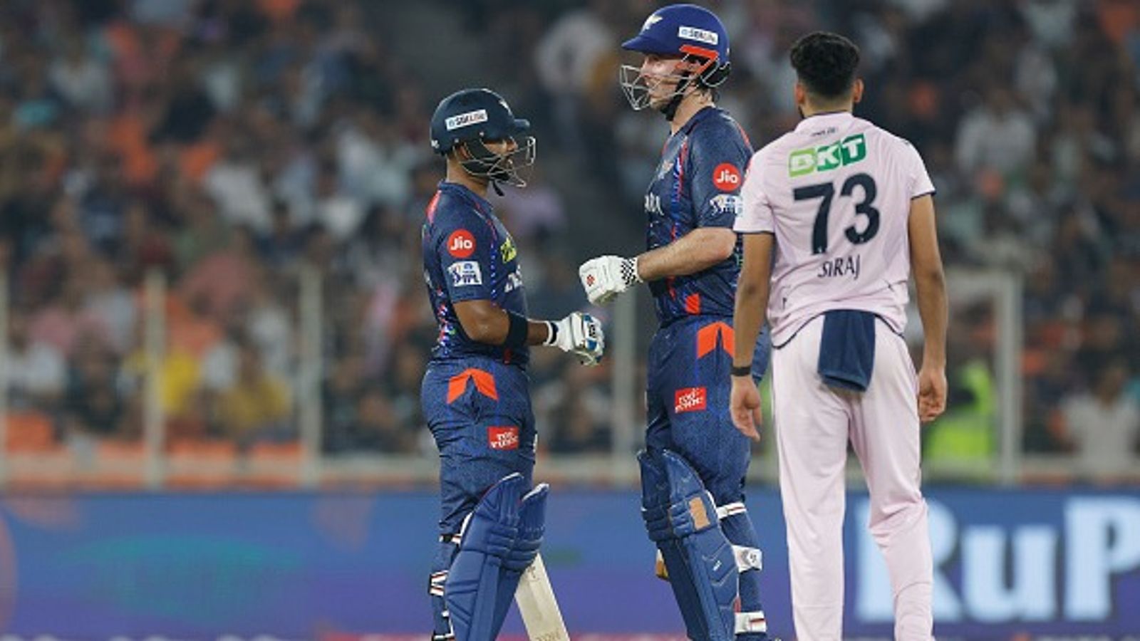 GT vs LSG Highlights, IPL 2025: LSG ride on Mitchell Marsh's maiden ton to end 4-match losing streak with 33-run win over GT LSG's Nicholas Pooran (L) and Mitchell Marsh in this frame