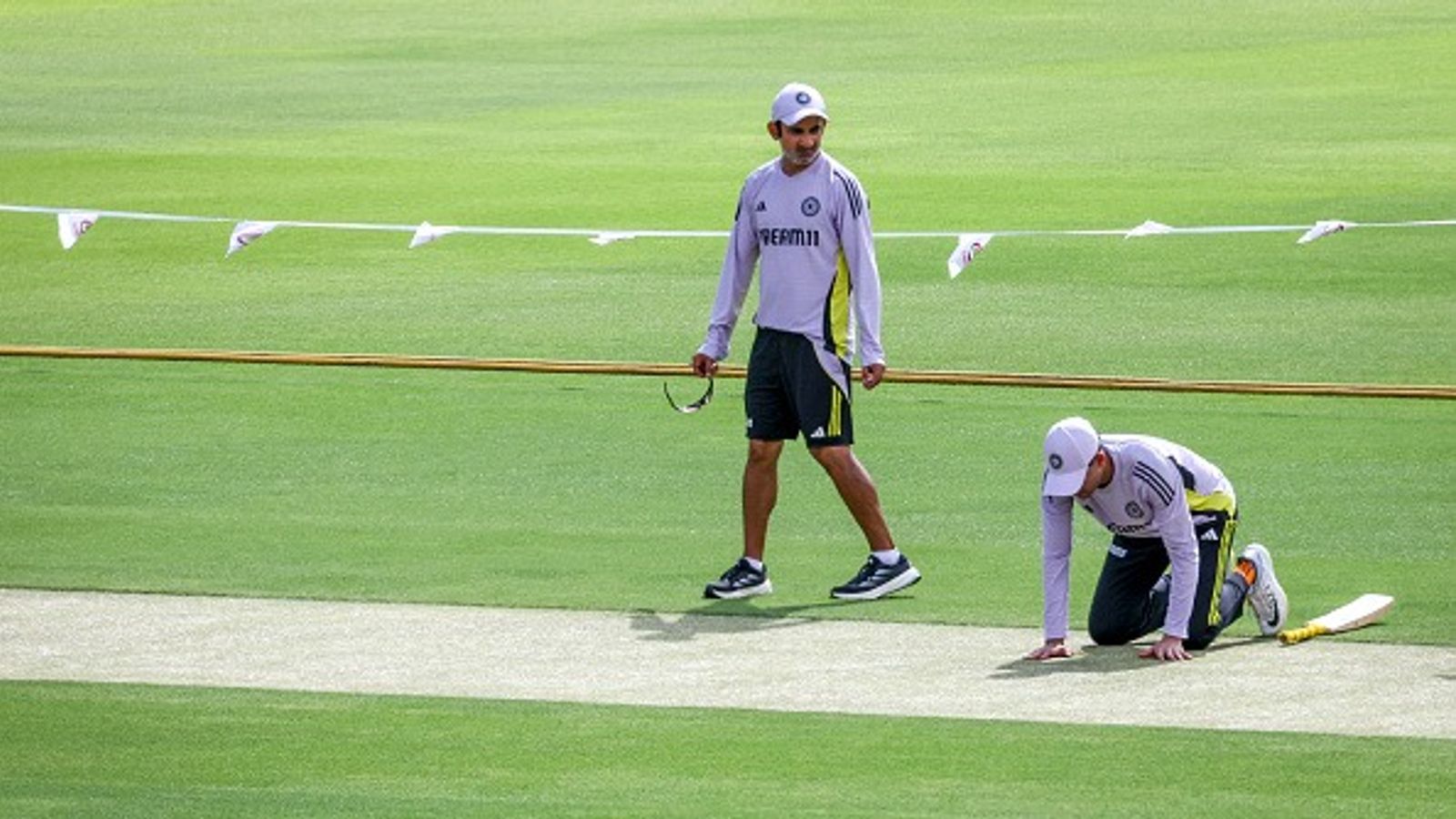 T20 World Cup-winning star set to make Test debut as BCCI to announce India squad for England series on this date India's Shubman Gill (R) inspects the pitch with team coach Gautam Gambhir at The Gabba in Brisbane on December 13, 2024, ahead of the third Test cricket match against Australia,