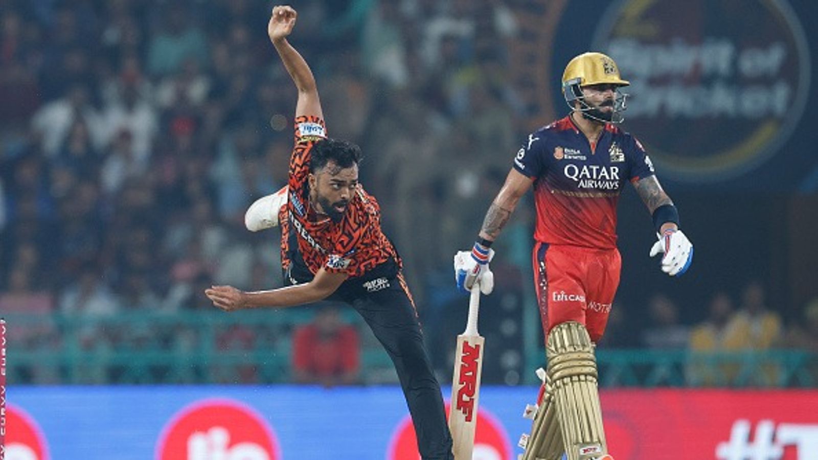 IPL 2025 Updated Points Table: RCB slip to this spot after SRH jolt, here's how Bengaluru's top 2 finish takes a massive dent SRH's Jaydev Unadkat (L) and RCB's Virat Kohli in this frame