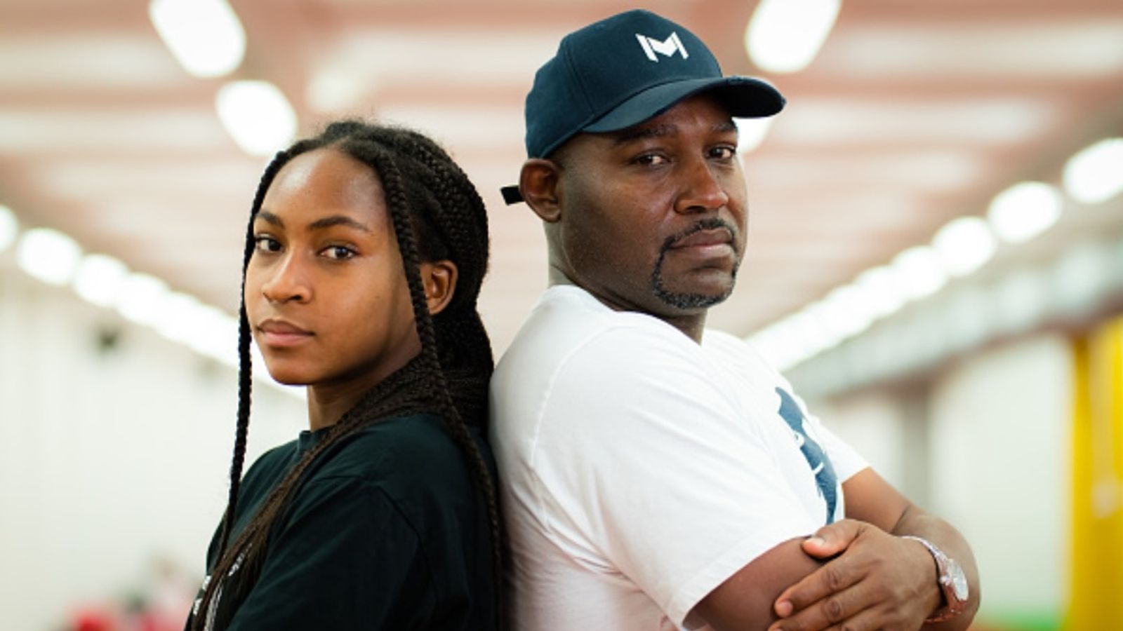 How a tennis icon sparked 5-year-old Coco Gauff’s passion, as revealed by her father Coco Gauff with father Corey Gauff in the frame (Image via Getty)