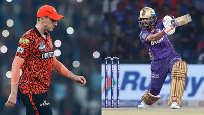 IPL 2025, SRH vs KKR Toss Update: Sunrisers Hyderabad opt to bat first against Kolkata Knight Riders; Know playing XIs of both teams SRH captain Pat Cummins (L) and KKR skipper Ajinkya Rahane in frame