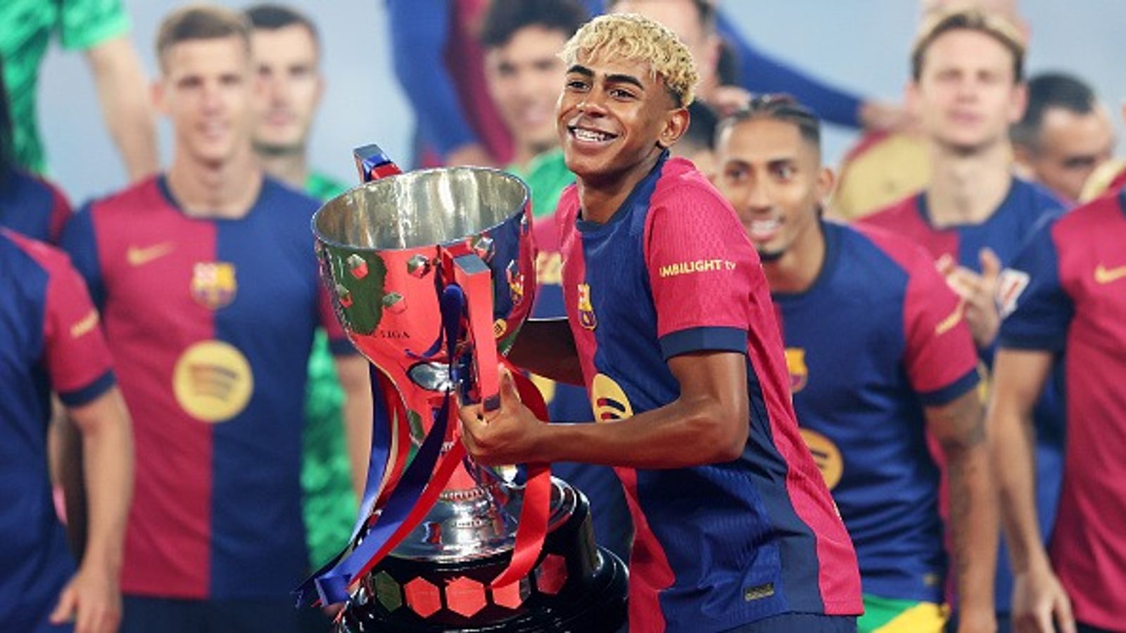 FC Barcelona vs Athletic Bilbao Live Streaming: How to watch the La Liga game in India, USA, UK, Spain, Saudi Arabia, and Australia? Lamine Yamal of FC Barcelona lifts the La Liga EA Sports title