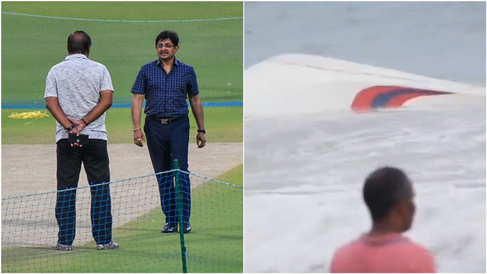 Sourav Ganguly's brother Snehasish, and his wife rescued by locals and fishermen in Puri beach Former CAB president Snehashish Ganguly inspecting the pitch at Eden Gardens; speedboat capsized at Puri beach, Odisha.
