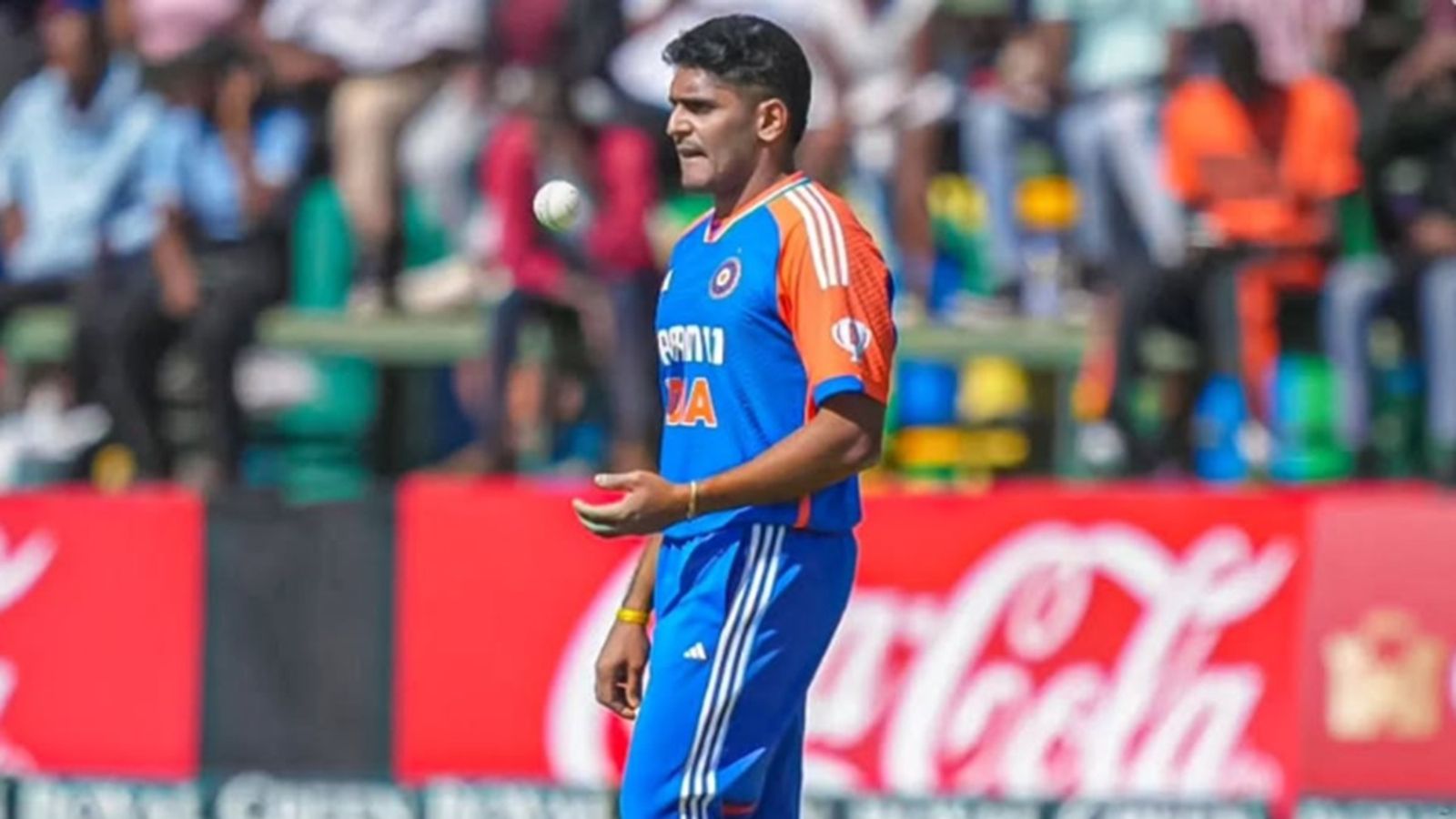 Named in India A squad for England tour, Mumbai franchise announces replacement for pacer with 127 T20 wickets Indian pacer Tushar Deshpande at the start of his run-up.