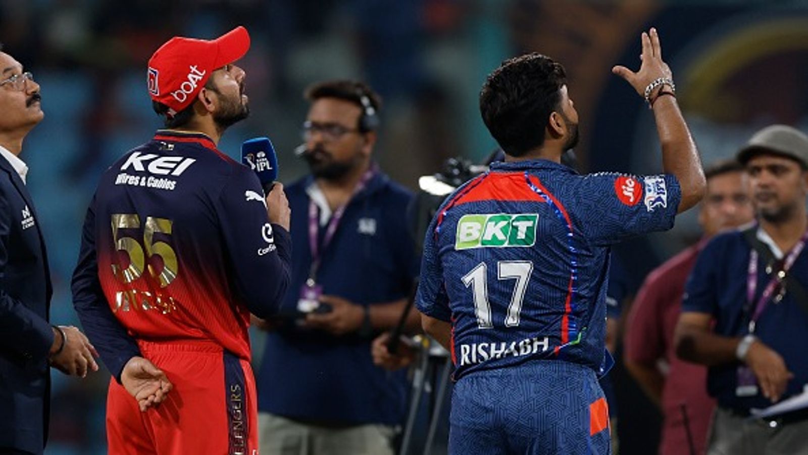 LSG vs RCB: Tim David and Josh Hazlewood misses out as Royal Challengers Bengaluru opt to bowl against Lucknow Super Giants: Check playing XIs Rishabh Pant of Lucknow Super Giants ann Jitesh Sharma of Royal Challengers Bengaluru at the toss during the 2025 IPL