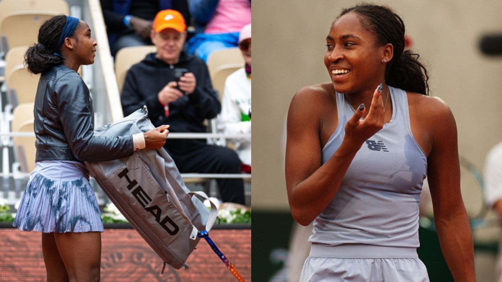 Coco Gauff’s forgotten racquets spark laughter as her “to-do list” goes viral at French Open Coco Gauff during French Open (via Getty)