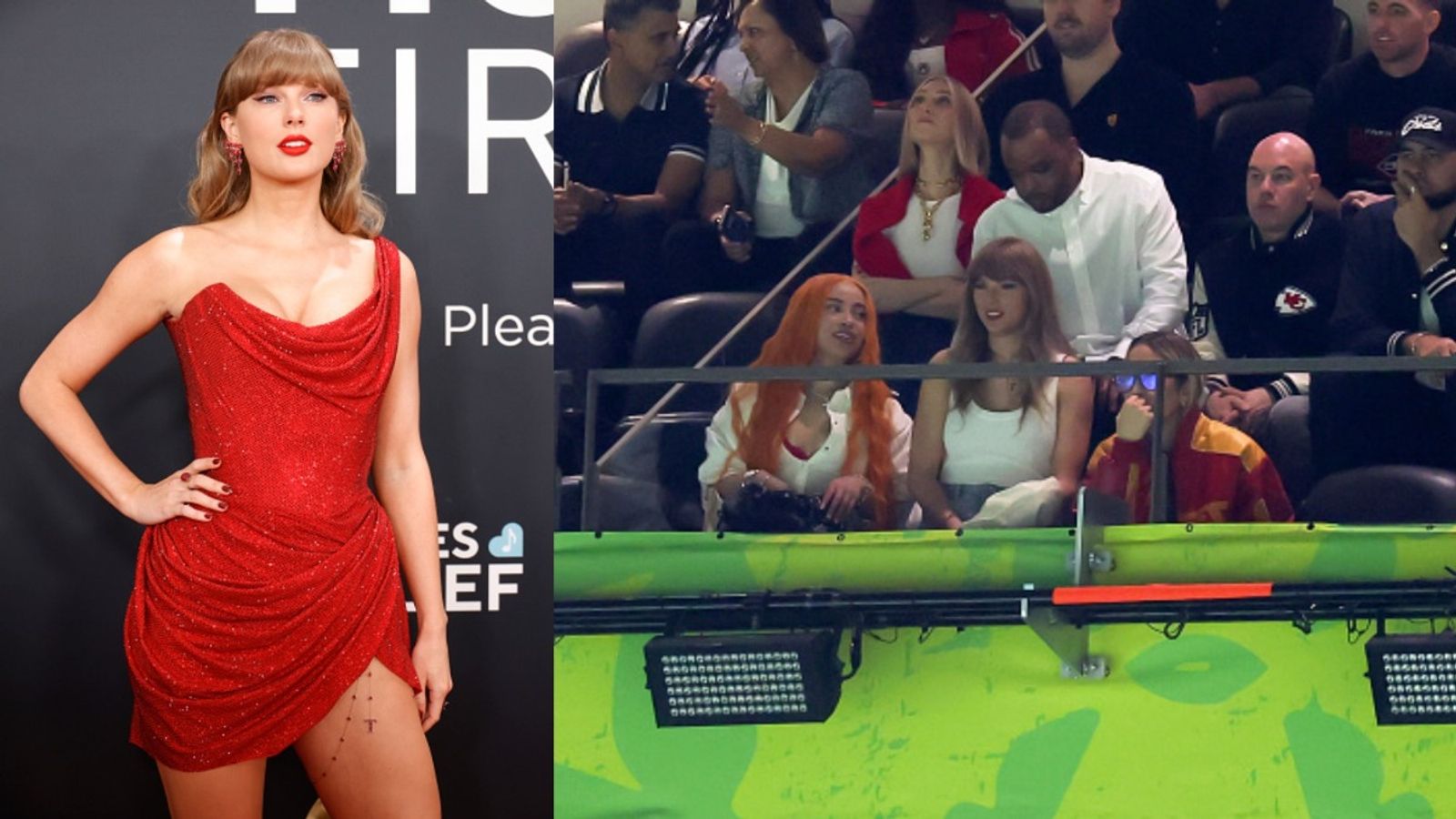 NFL veteran drops bold take on Taylor Swift's Chiefs game presence: “Sick of it” Taylor Swift in the frame (Images via Getty)