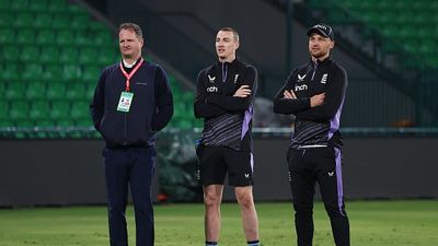 Jamie Smith in as ECB announces England playing XI for first ODI against West Indies after Champions Trophy 2025 fiasco Rob Key, Harry Brook and Jos Buttler of England pictured during a nets session during the ICC Champions Trophy 2025 on February 20, 2025 in Lahore, Pakistan. (