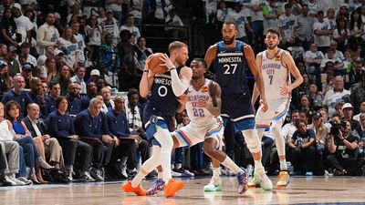 Donte DiVincenzo Injury Report: Will Timberwolves' Guard Play Tonight Against the Thunder in Game 5 of the Western Conference Final? Donte DiVincenzo #0 of the Minnesota Timberwolves