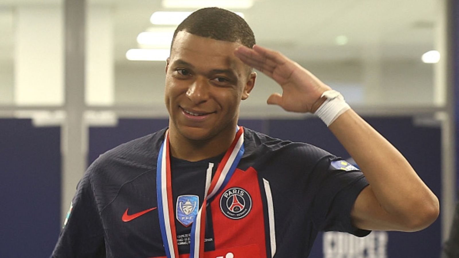 Kylian Mbappe reacts as PSG secures historic UEFA Champions League title against Inter Milan Kylian Mbappe reacts as PSG secures historic UEFA Champions League title against Inter Milan
