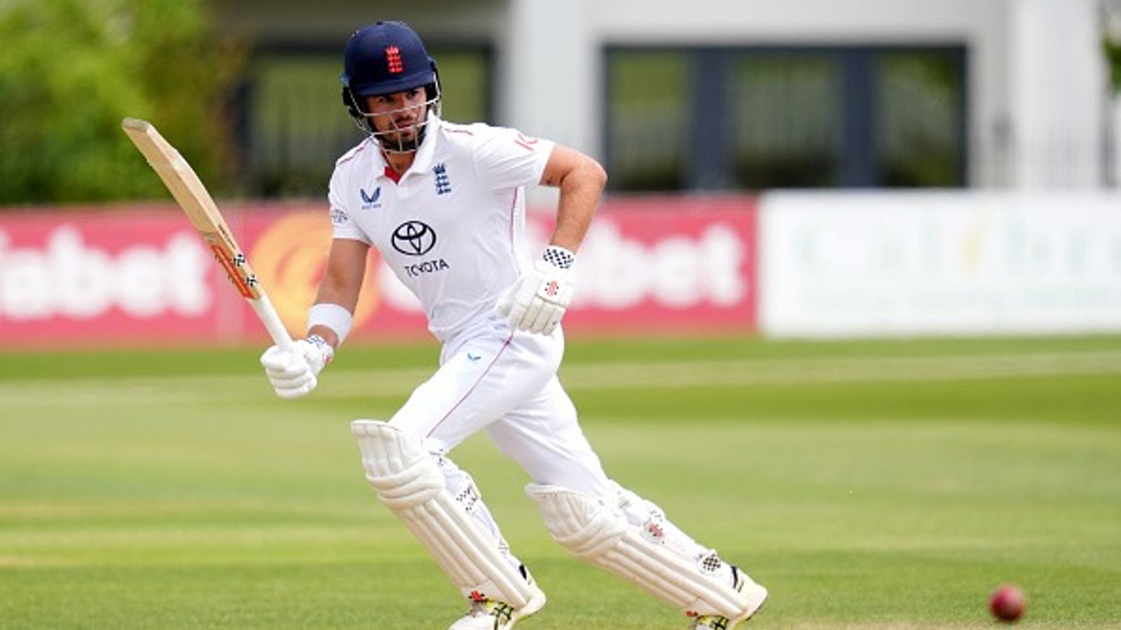 Tom Haines' 171, Max Holden's 101, Dan Mousley's 113 help England Lions expose India A bowlers as hosts end Day 3 at 527/7 in strong retort England Lion's Max Holden in this frame