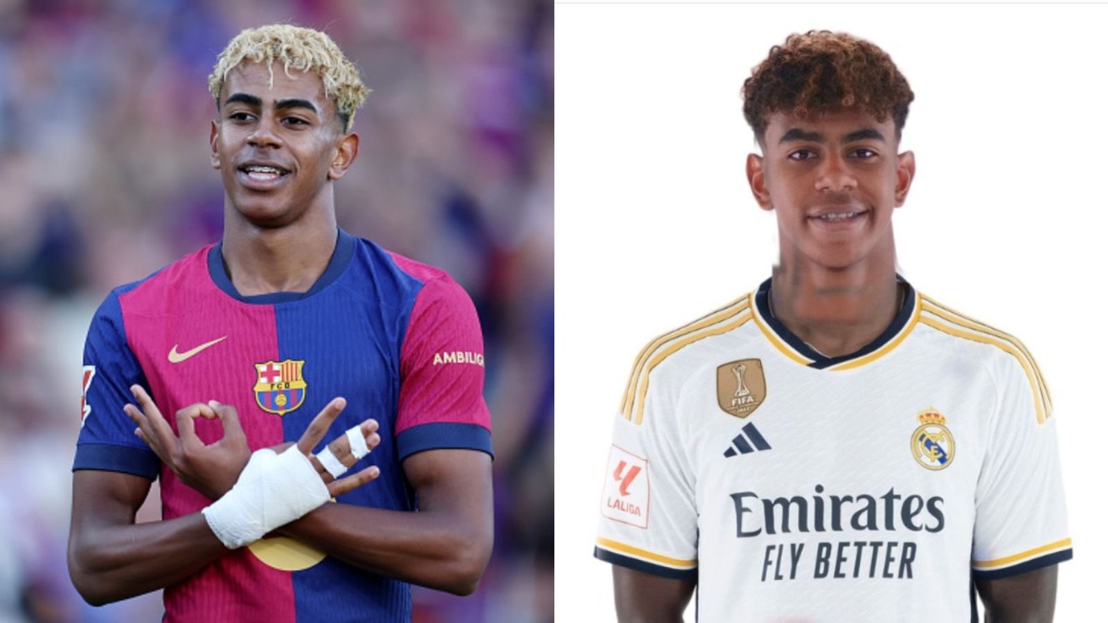 Lamine Yamal breaks silence on Real Madrid rumors after agreeing to a new contract with Barcelona Lamine Yamal in the frame (via Getty)