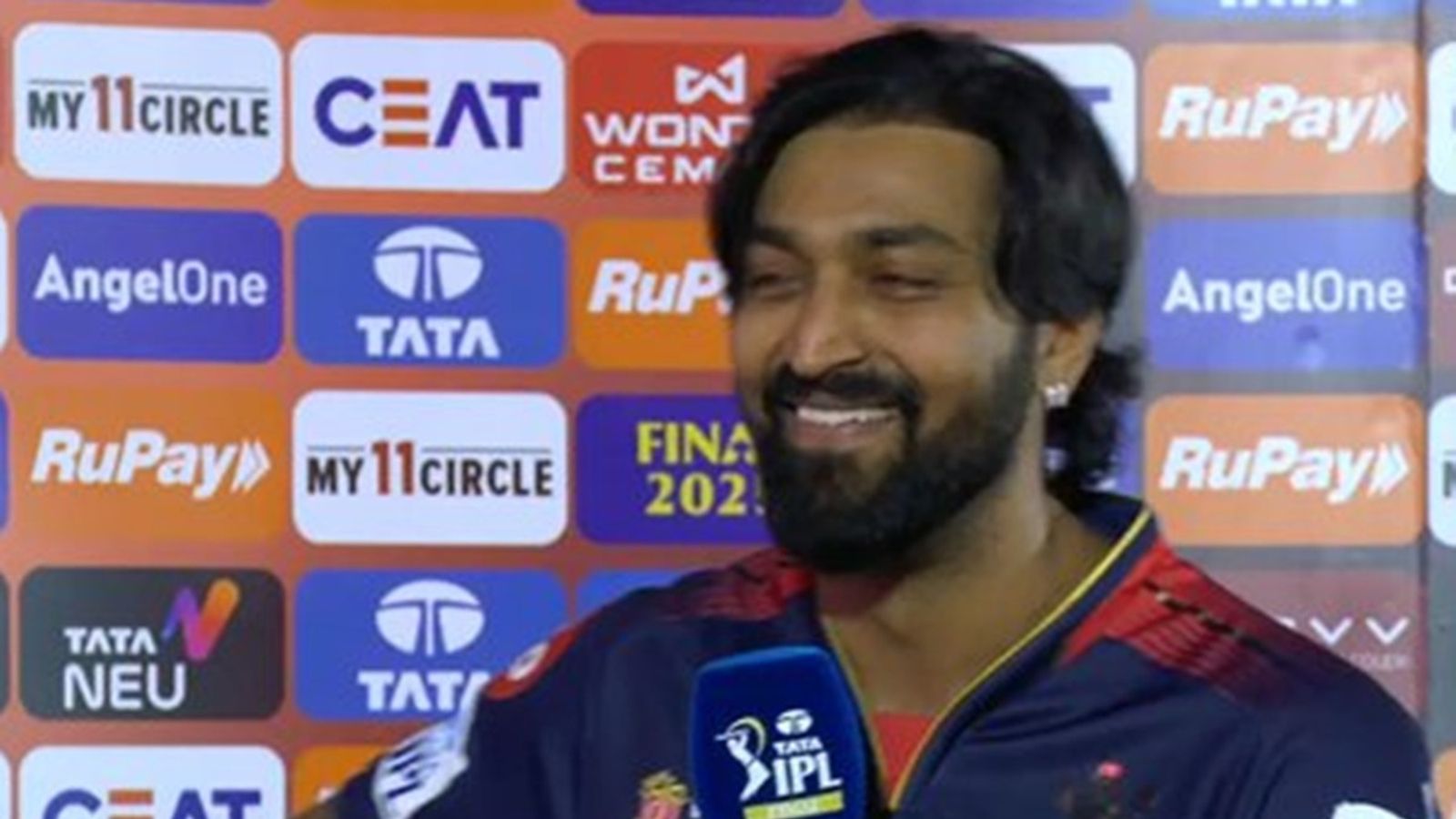 'Told Hardik on the phone there will be 9 IPL trophies in Pandya household in 10 years': Krunal's stunning revelation about fulfilling Day 1 promise to RCB RCB all-rounder Krunal Pandya in the post-match presentation after six-run win over Punjab Kings in IPL 2025 final.