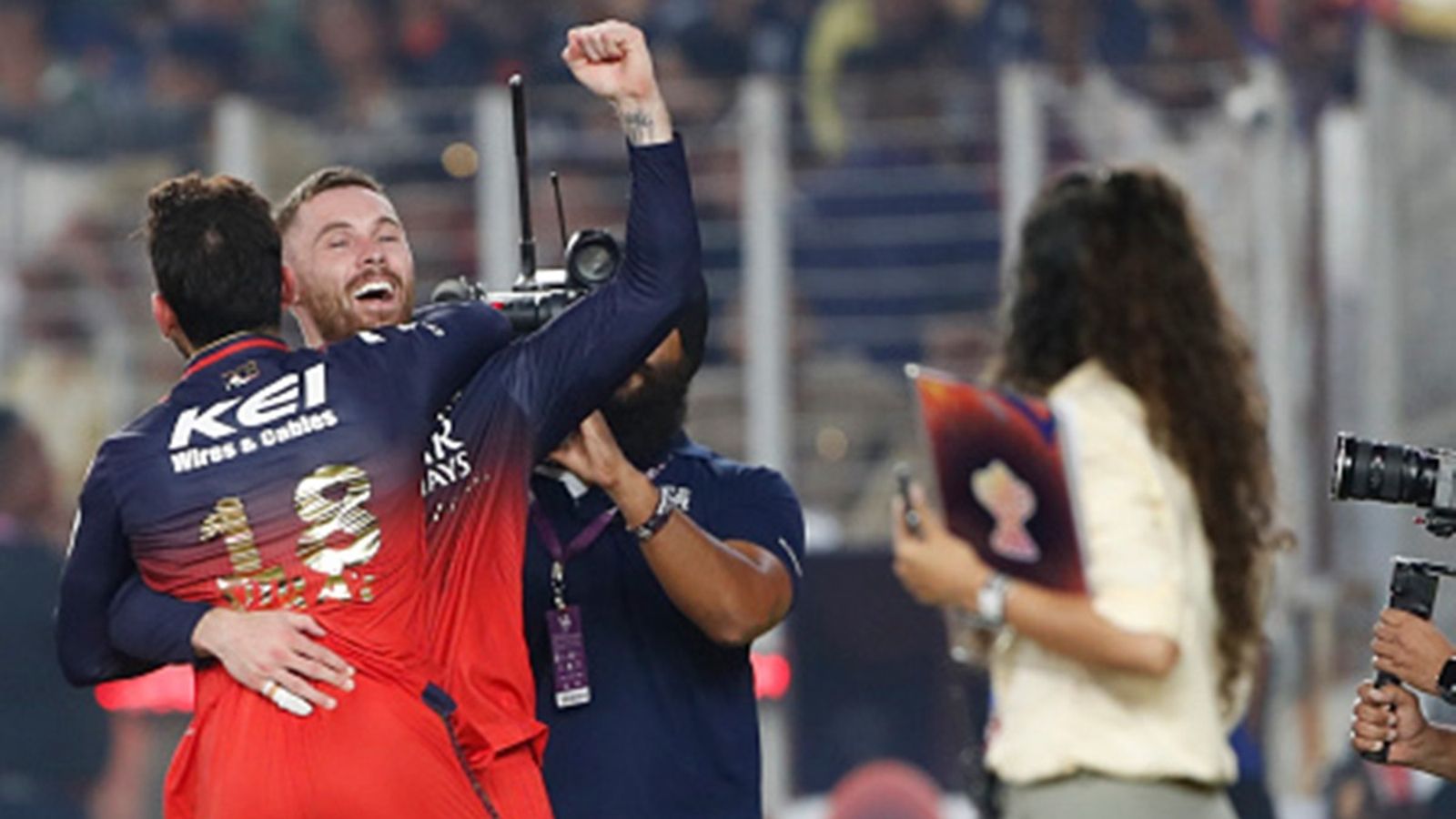 'Now go back to the real stuff and...': Virat Kohli's special message to sleep-deprived Phil Salt on Instagram after IPL 2025 triumph Virat Kohli of Royal Challengers Bengaluru celebrates with Phil Salt after winning the 2025 IPL Final match against Punjab Kings at Narendra Modi Stadium on June 3, 2025, in Ahmedabad, India.