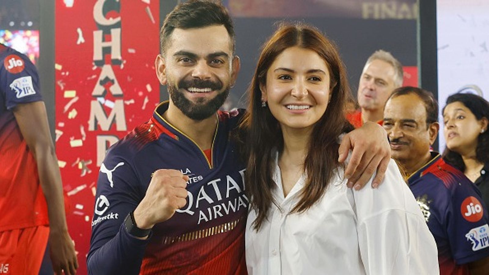 Virat Kohli's heartfelt Instagram post for wife Anushka Sharma following RCB's IPL 2025 title triumph breaks internet RCB's Virat Kohli (L) and his wife Anushka Sharma in this frame