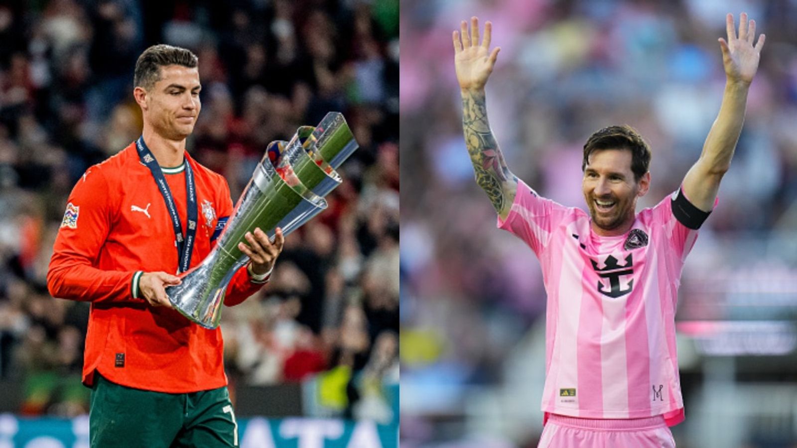 Cristiano Ronaldo sends message to his dear friend Lionel Messi after clinching third title with Portugal Cristiano Ronaldo and Lionel Messi in the frame (Images via Getty)