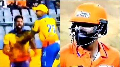WATCH: Shreyas Iyer smiles as Bandra bowler celebrates aggressively after taking his wicket for 1 run in Mumbai T20 League 2025 semifinal Shreyas Iyer