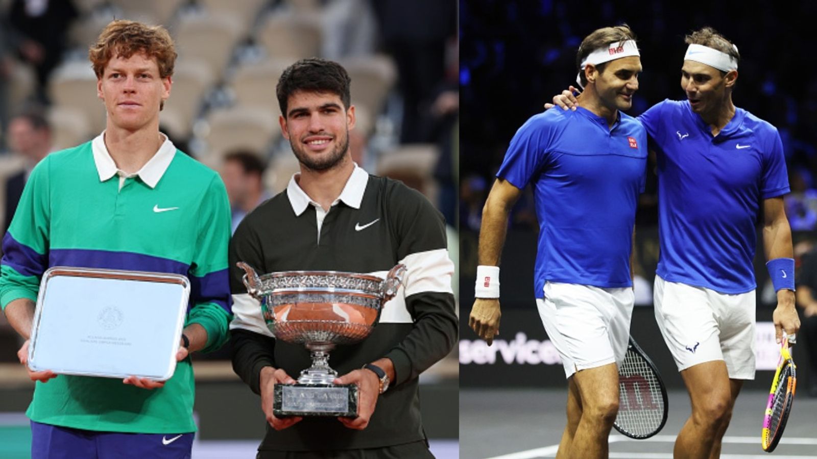 Carlos Alcaraz and Jannik Sinner etch their names alongside Roger Federer and Rafael Nadal in historic tennis feat Carlos Alcaraz and Jannik Sinner etch their names alongside Roger Federer and Rafael Nadal in historic tennis feat