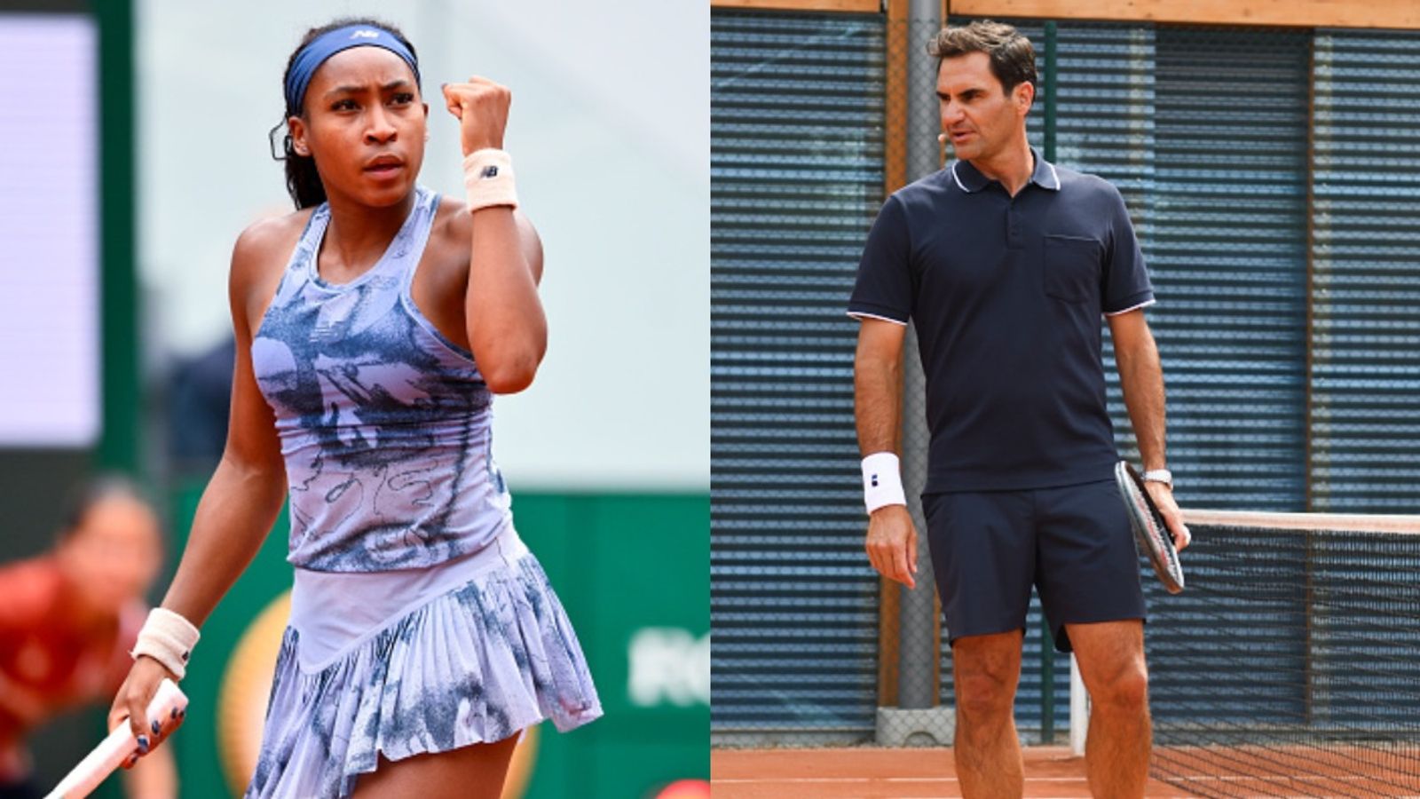 After Coco Gauff's exit, another American star decides to break ties with Roger Federer's Team8 Coco Gauff and Roger Federer in the frame (Images via Getty)