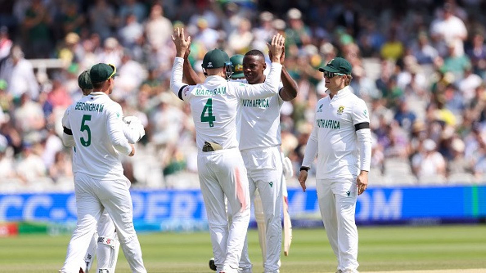 'Looking to go out there and...': Kagiso Rabada reveals South Africa's strategy to win WTC final despite 281-run lead Kagiso Rabada of South Africa celebrates the wicket of Nathan Lyon of Australia during day 3 of the ICC World Test Championship